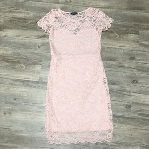 Pink Lace Dress- M